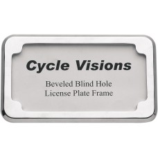 CYCLE VISIONS CV-4615 BEVELED LICENSE FRAME 2030-0093