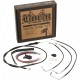 BURLY BRAND B30-1234 Complete Black Vinyl Handlebar Cable/Brake Line Kit For 13" Ape Hanger Handlebars With ABS 0662-0540