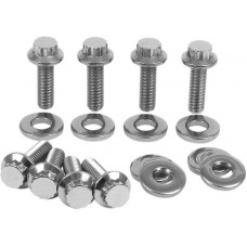 DIAMOND ENGINEERING PB570S Polished Stainless Rocker Box Fastener Kit - 12 Point - EVO 2401-0190