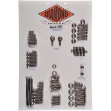 DIAMOND ENGINEERING PB670S Custom Transformation Fastener Kit - 12 Point - '17 FLH 2401-1149