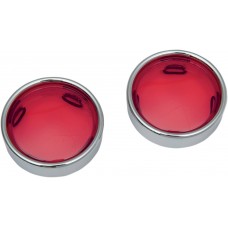 DRAG SPECIALTIES 12-0227-LR LENS RED W/TRIM RING 2020-0549