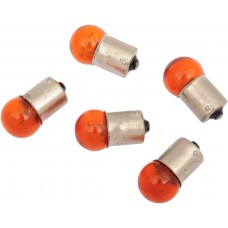 DRAG SPECIALTIES 20-6589AB-BC202 10W AMBER BULBS 5-PK DS-282002