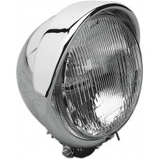 DRAG SPECIALTIES 206002HDV-BXLB2 H-4 Headlight with Visor- 5-3/4" - Chrome DS-280095