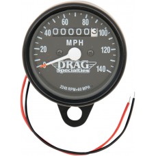 DRAG SPECIALTIES 21-6809BDS1 SPEEDO BLK 2240: BLK FACE 2210-0253