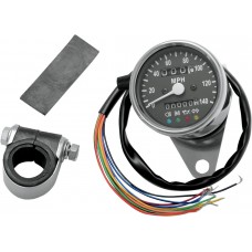 DRAG SPECIALTIES 21-6838LEDPB SPEEDO W/4 LIT BLK 2:1 2210-0208