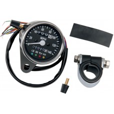 DRAG SPECIALTIES 21-6840LEDPB SPEEDO W/4 LIT BLK 2240: 2210-0210