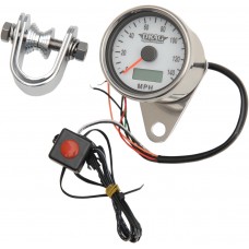 DRAG SPECIALTIES 21-6893DSWNU SPEEDOMETER 2.37"WHT PRO 2210-0175