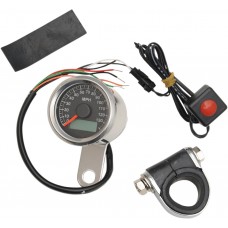 DRAG SPECIALTIES 21-6899NU SPEEDOMETER 1.87"BLK PRO 2210-0172