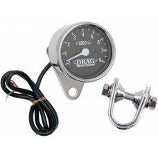 DRAG SPECIALTIES 21-6930DSLEDB TACH 2.4" BLK LED LITE 2211-0104