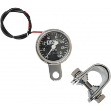 DRAG SPECIALTIES 21-6960DS-BX15A Mini Speedometer - Black - 1-7/8" 7805-6845