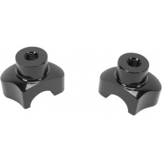 DRAG SPECIALTIES 241617 RISERS STRAIGHT 1.7" BLK 0602-0403