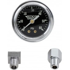 DRAG SPECIALTIES 244104-BX14 Oil Gauge Kit - Black - BT - '38-'69 DS-244104