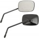DRAG SPECIALTIES 60-0014/15GBX MIRRORS RECT BLK LONG 0640-0983