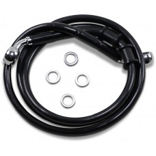 DRAG SPECIALTIES 614760-8BLK Front Brake Line - XL - Black 8" 1741-5365