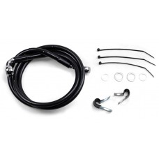 DRAG SPECIALTIES 640112-6BLK 6" Brake Line -  Front - Black Vinyl - FXD 00-5 1741-2559