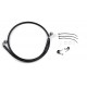 DRAG SPECIALTIES 640112-BLK Front Brake Line FXD 00-05 Black 1741-2556