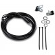 DRAG SPECIALTIES 640113-4BLK 4" Brake Line - Front - Black Vinyl - 95-99FXD 1741-2552