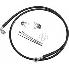 DRAG SPECIALTIES 640115-BLK Front Brake Line FXST/DWG 84-05 Black 1741-2580