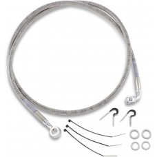 DRAG SPECIALTIES 640213 Front Brake Line Springer 95-06 Clr-Ct Stnls Steel 1204-2749