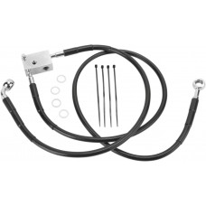 DRAG SPECIALTIES 640221-2BLK 2" Brake Line - Rear - Black Vinyl -  SFTL 00-3 1741-2951