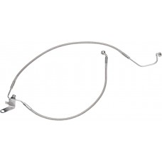 DRAG SPECIALTIES 640223 Rear Brake Line FL/FXST 01-06 Clr-Ctd Stnls Steel 1741-0211