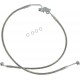 DRAG SPECIALTIES 640229 Rear Brake Line FLHT 05-07 Clear-Coated Stainless Steel 1741-1789