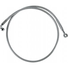 DRAG SPECIALTIES 640310 Front Brake Line XL/H 88-03 Clear-Coated Stainless Steel 1204-2753