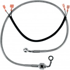 DRAG SPECIALTIES 640320 Rear Brake Line XL 00-03 Clear-Coated Stainless Steel 1204-2752