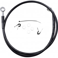 DRAG SPECIALTIES 660313-2BLK 2" Brake Line - Front - Black Vinyl - 04-10XL 1741-2527