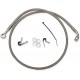 DRAG SPECIALTIES 660313 Front Brake Line XL883 04-10 Clear-Coated Stainless Steel 1741-0875