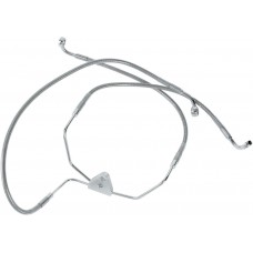 DRAG SPECIALTIES 660411 Front Brake Line FLHT 96-07 Clear-Coated Stainless Steel 1741-0868