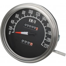 DRAG SPECIALTIES 70847KMX SPEEDO 1:1 68-84FACE KM/H 2210-0347