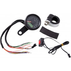 DRAG SPECIALTIES 77902K SPEEDO W/4LTS KPH BLK/BLK 2210-0422