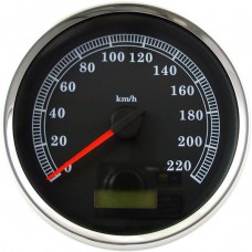 DRAG SPECIALTIES 83105B SPEEDOMETER BLK KPH RK 2210-0464