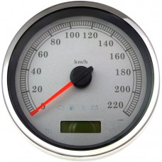 DRAG SPECIALTIES 83105S SPEEDOMETER SLVR KPH RK 2210-0465