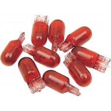 DRAG SPECIALTIES AD-0913R BULB RED 5W T10 10PK 2060-0122