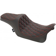DRAG SPECIALTIES SEATS SEAT DBL DIAM RED LTHR FL 0801-1116