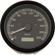 DRAG SPECIALTIES T21-69A4BBDS SPEEDOMETER PROG 3.37"KPH 2210-0390