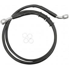 DRAG SPECIALTIES 614771-BLK Front Brake Line - XL - Black 1741-5385