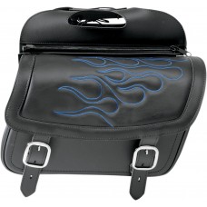 SADDLEMEN Flame Saddlebag - Blue - Large 3501-0773