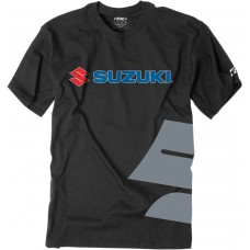 FACTORY EFFEX-APPAREL 15-88474 Suzuki Big S T-Shirt - Black -  XL 3030-12853