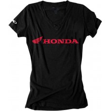 FACTORY EFFEX-APPAREL 16-88342 Women's Honda V-Neck T-Shirt - Black - Medium 3031-2608