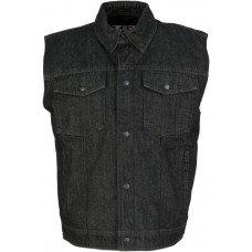 Z1R Denim Vest Black 5XL 2820-4491