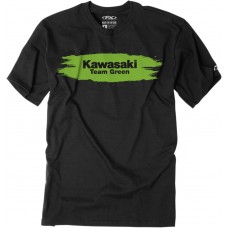 FACTORY EFFEX-APPAREL 22-83104 Youth Kawasaki Teamgreen T-Shirt  - Black - Large 3032-2983