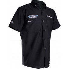 THROTTLE THREADS DRG26S24BKMR Drag Specialties Shop Shirt - Black - Medium 3040-2578