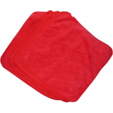 HARDLINE M16260R Microfiber Towels - Red - 12 Pack 3713-0077
