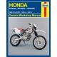 HAYNES 2219 Manual - Honda XR250R/250L/400 HM2219