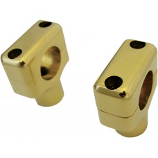 LA CHOPPERS LA-7401-50 RISERS BRASS 1.5" POLISHD 0602-0557