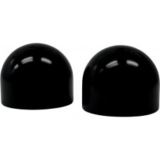 LA CHOPPERS LA-7810-00B AXLE CAPS DOME BLK 0214-0651