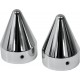 LA CHOPPERS LA-7811-00 AXLE CAPS SPIKE CHR 0214-0652